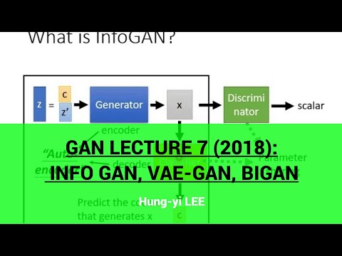 GAN Lecture 7 (2018): Info GAN, VAE-GAN, BiGAN