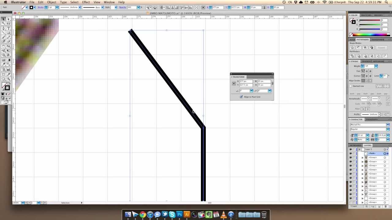 Adobe Illustrator - Snap to Pixel Grid - YouTube