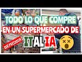 Precio de todos los productos del supermercado en Italia | vivir en italia