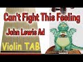 Can&#39;t Fight This Feeling - John Lewis Christmas Advert 2019 - Violin - Play Along Tab Tutorial