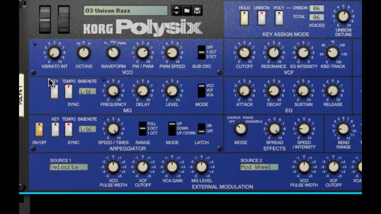 E reason. Korg Polysix. Korg Polysix VST. Korg Polysix SN 456042. Korg Effects.