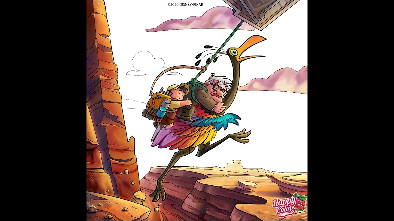 Disney Boyamaları- Kevin çabuk ol, Carl ve Russell'ı buradan uçur 