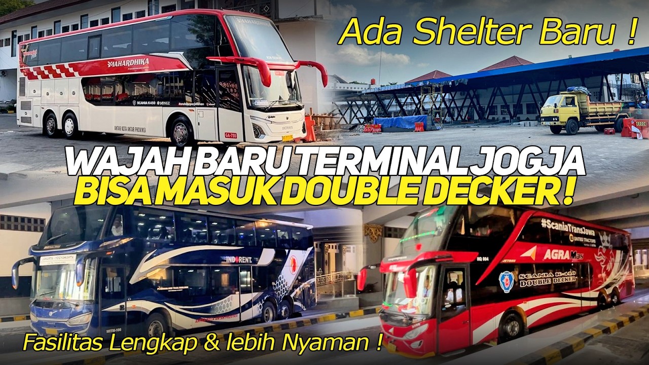 THE NEW FACE OF GIWANGAN TERMINAL JOGJA NOW ACCOMMODATES DOUBLE-DECKER BUSES‼️MORE ORGANIZED \u0026 NE...