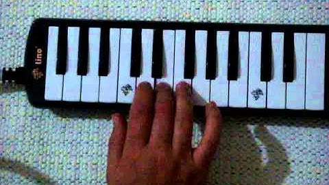 Row Row Row Your Boat melodica Notes