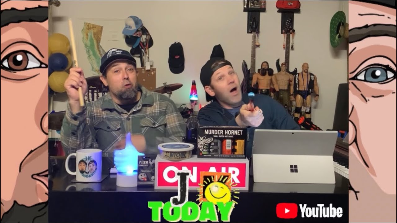 JK Today Show #90- Aliens?! Rize Xtra Strips Review, Murder Hornet Hot Sauce Review, Rentahuman?!