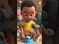 Dog eating #shorts #baby