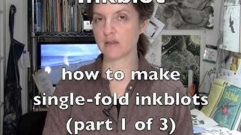 Inkblot - basic single fold B&W - Part 1 of 3