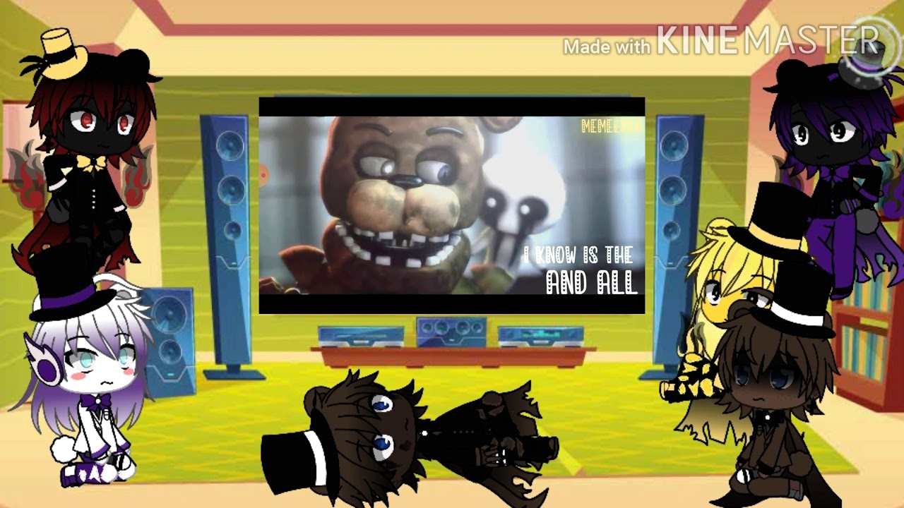 All Freddy's in the series react to Mr Fazbear by Groundbreaking  (part 14)