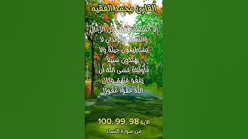 الآية ٩٨ .٩٩ .١٠٠ من سورة النساء #viralvideo #quran #foryou #quran_karim_قران_الكريم #اكسبلور