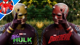She-Hulk Finale W Daredevil But Matt Has The Red Suit - Recolored