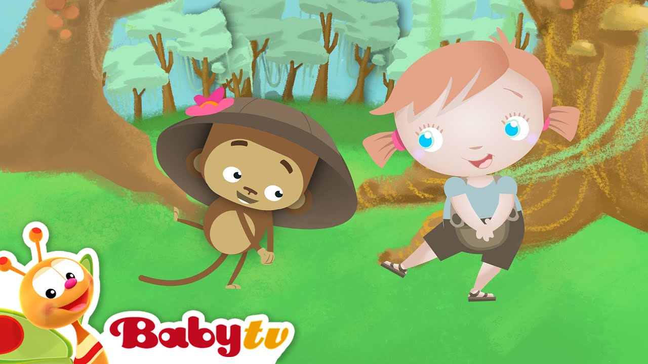 Zoe and Animals - Monkeys 🐒 🐒 | Nursery Rhymes & Songs for Kids 🎵 ...