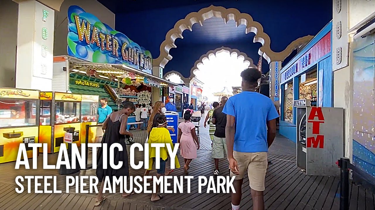 Steel Pier Amusement Park Walking Tour - Atlantic City, New Jersey, USA