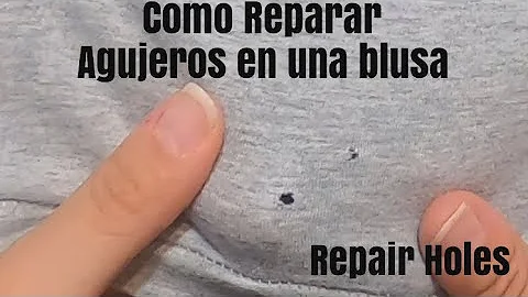 ¿Qué es lo que está haciendo pequeños agujeros en mi ropa?