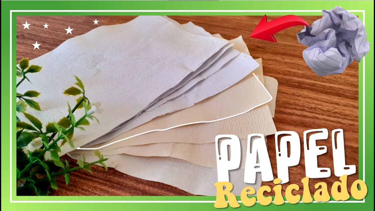 🌿 CÓMO hacer Papel Reciclado DELGADO