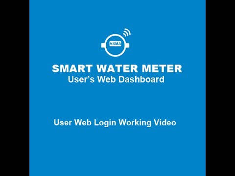 Individual user web login interface for Smart Water Meters