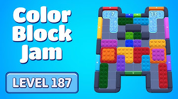 Color Block Jam Level 187 Solution Walkthrough