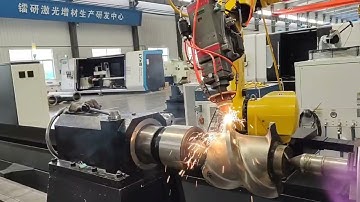 Laser Cladding Machine Testing - Screw repair