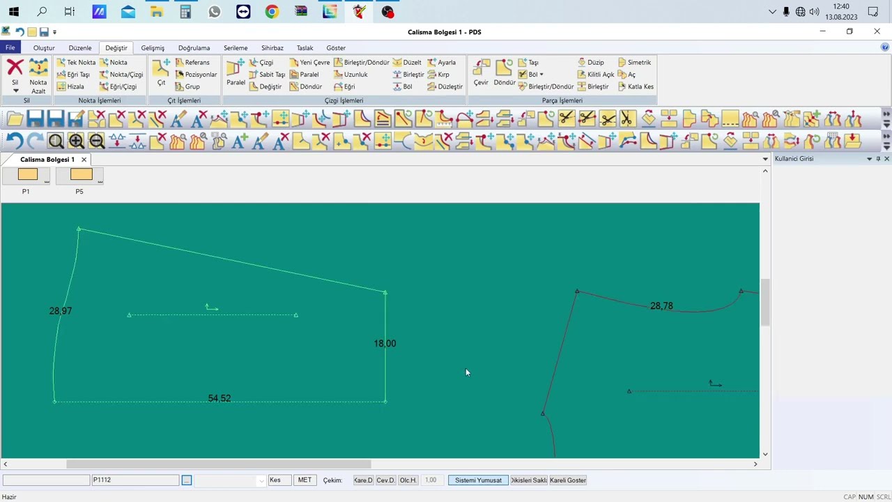 PART 2 I KAPŞONLU BEDEN KOL OVERSIZE YONTEM 1 I GERBERDE OVERSIZE KOL YAPIMI