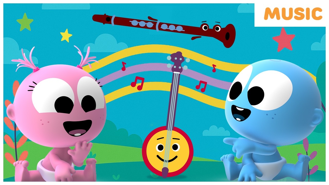 Learn musical instruments with GooGoo & GaaGaa | Colors | Games & More | 35 minutes funny video