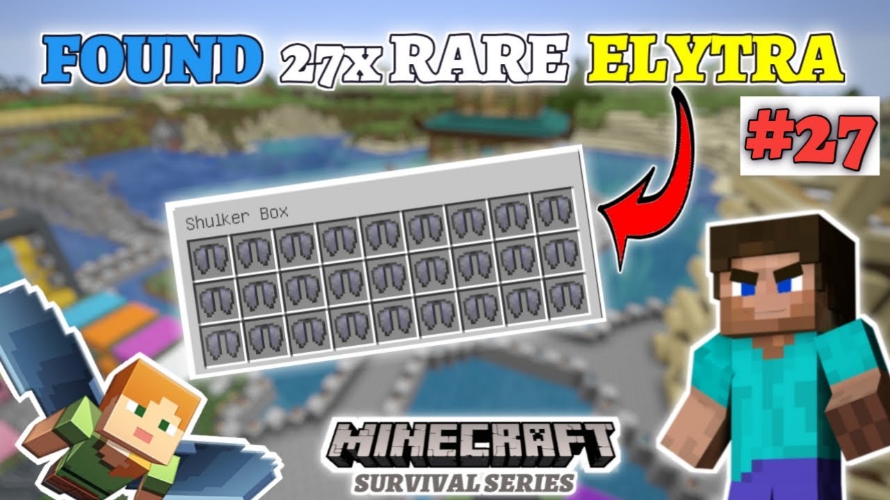 😱FOUND 27x RARE ELYTRA IN MINECRAFT😱 | MINECRAFT SURVIVAL GAMEPLAY IN ...