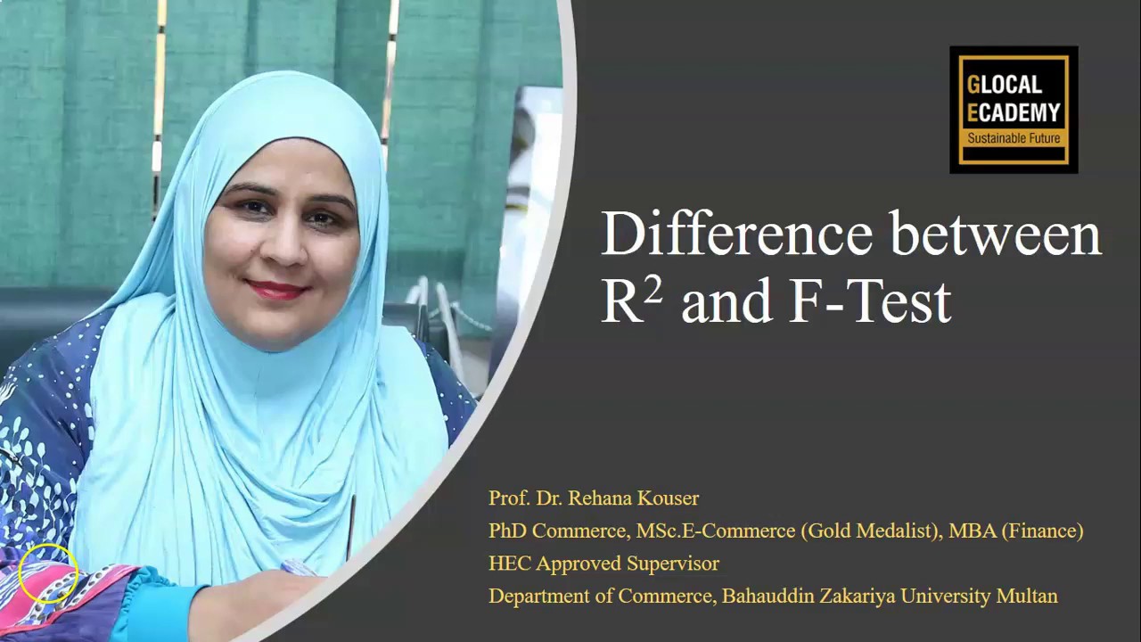 Difference between R-squared and F-test - YouTube
