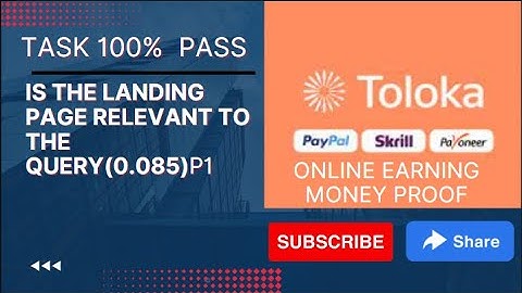 Is the landing page relevant to the query(0.085)p1