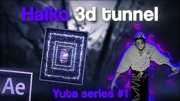 TUNNEL LIKE HAIKO I After Effects tutorial