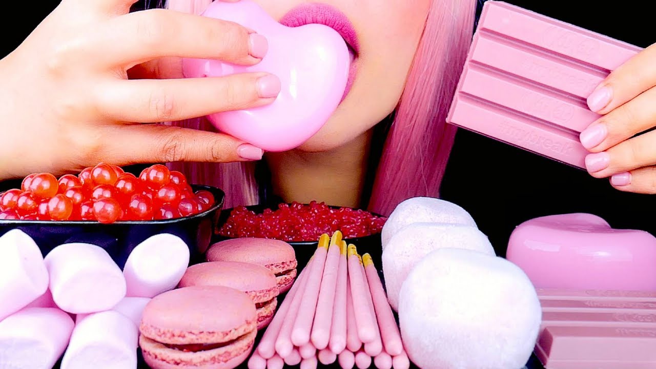 ASMR Mochi, Marshmallow, Popping Boba, Macarons | Eating Sounds