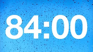 timer - 84 minute countdown with rain sound