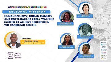 Regional Webinar: Human Security, Mobility, & Early Warning Systems for Resilience in the Caribbean