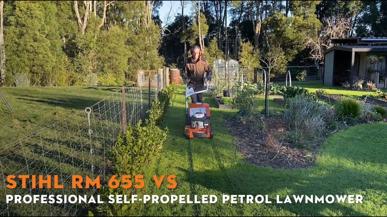 STIHL RM 655 VS Petrol Lawnmower Short Video - YouTube
