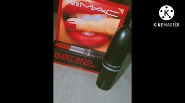 M.A.C Mini matte  lipstick 💄: Ruby woo 707 #nykaa #mac #rubywoo