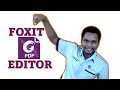 How to use the FOXIT PDF EDITOR [2022]
