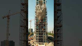 😱 10-STORY BUILDING COLLAPSES in seconds! #BuildingCollapse #ConstructionFail #Accident