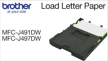 Load letter paper - Brother MFC-J491DW