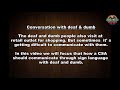 Role play: Communication with deaf and dumb through sign language | Customer Service | Retail