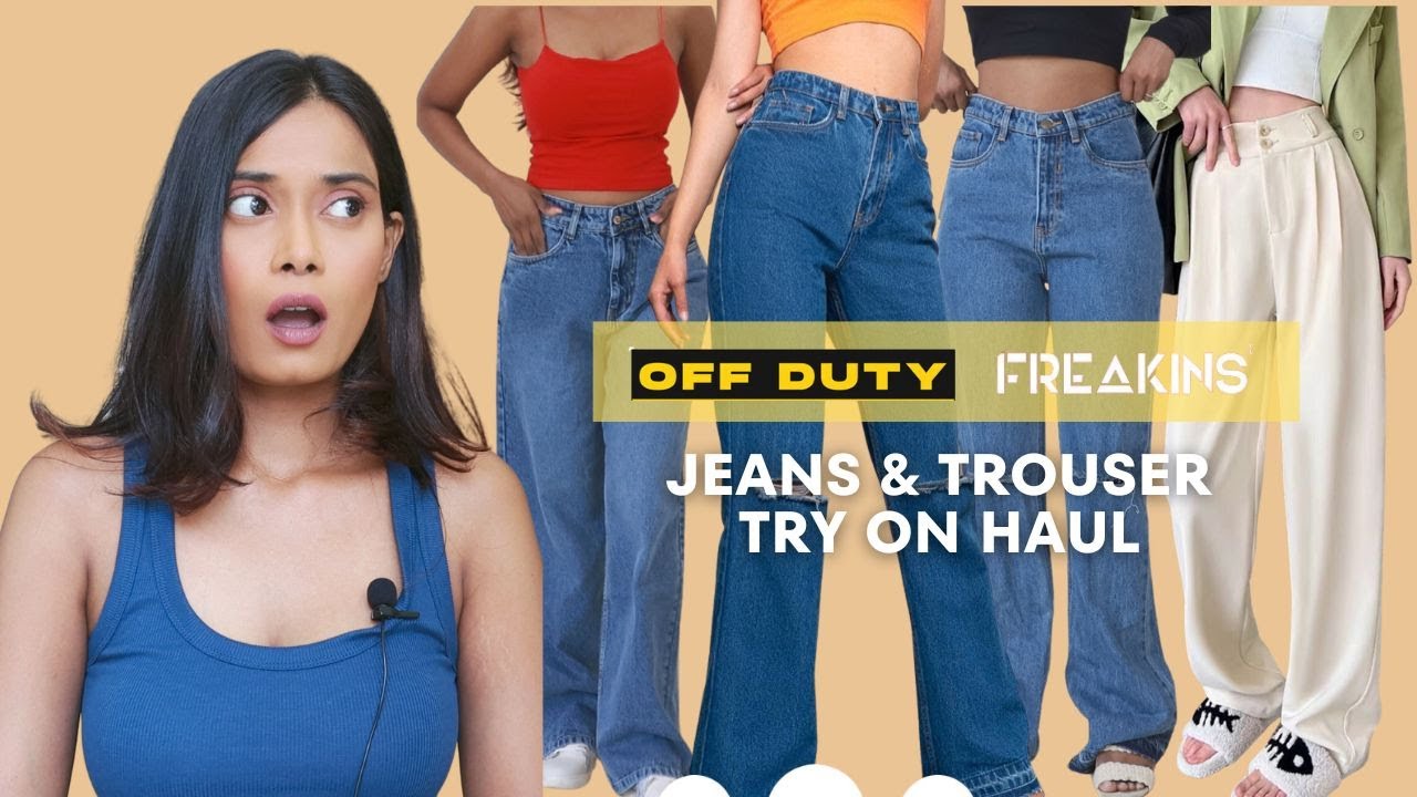 OFF DUTY & FREAKINS JEANS TRY ON HAUL, Offduty Jeans & Korean Trousers  Review