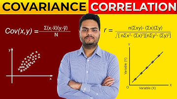 Covariance vs Correlation with simple data | Covariance vs Correlation Coefficient