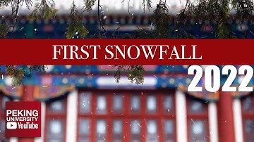 First Snowfall at Peking University in 2022