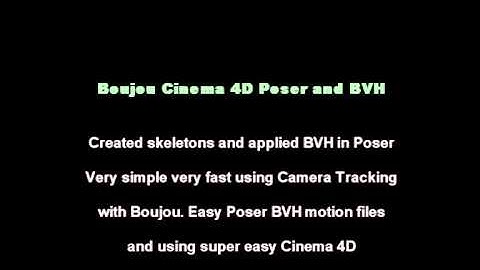 cinema 4d c4d poser camera tracking matchmoving animation test