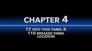 Chapter 4 - 12 volt fuse panel & 110 breaker panel location