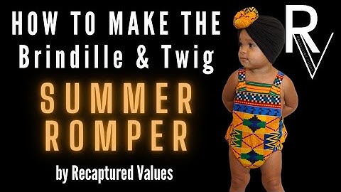 How to make a Summer Romper | Recaptured Values Tutorial