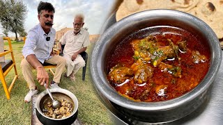 जोधपुर के आनंद जी स्पेशल FIGHTER कड़कनाथ ON THE DESERT JODHPUR | KADAKNATH VILLAGE COOKING RECIPES screenshot 3