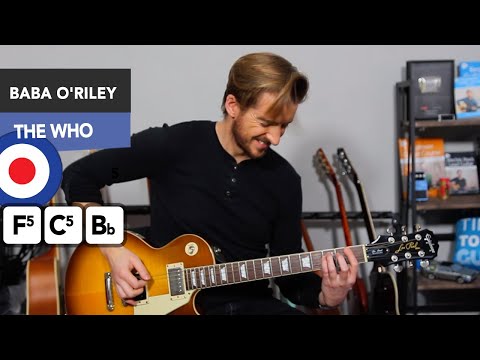 The Who - Baba O'Riley // Easy Rock Power Chords song for Beginners!