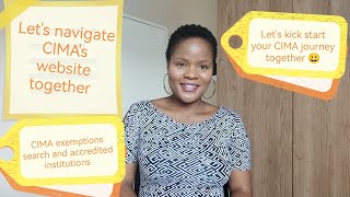 let's navigate CIMA's website together / exemptions search /South African youtuber