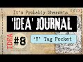 'V' Tag Pocket for Junk Journal | Idea 8 - Ideas Junk Journal #junkjournalideas #junkjournal