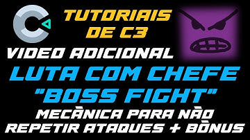 CRIANDO SISTEMA DE LUTA COM CHEFE / BOSS NO CONSTRUCT 3 - ATAQUES QUE NÃO SE REPETEM + BÔNUS
