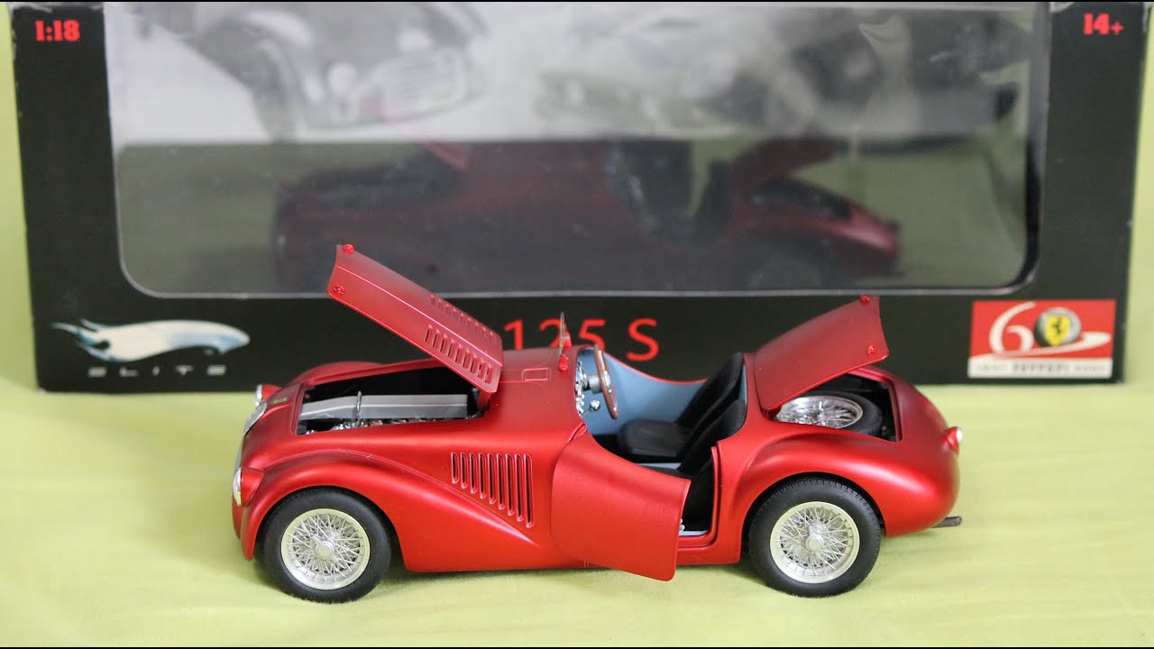 Unboxing] 1:18 Ferrari 125 S by Hotwheels Elite - YouTube