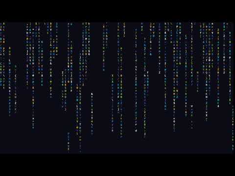 10 Seconds of Matrix like Raining Code (60 FPS)