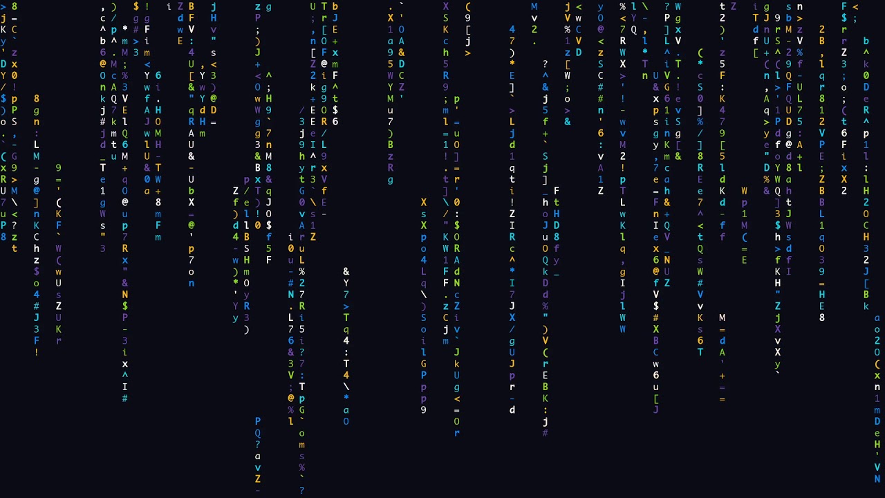 10 Seconds of Matrix like Raining Code (60 FPS) - YouTube